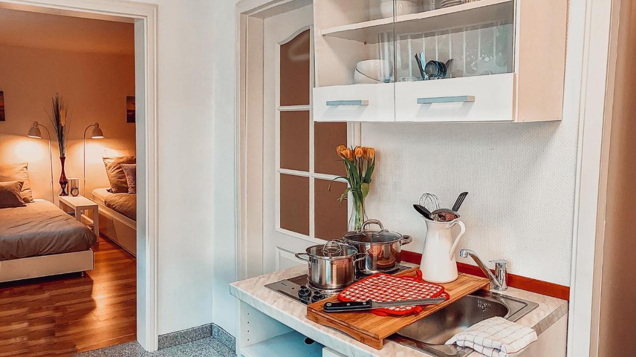 Villa Herkules - Privates Apartment Am Waldrand Mit Smart Tv Und Kostenlosen Parkplaetzen Kassel Bagian luar foto